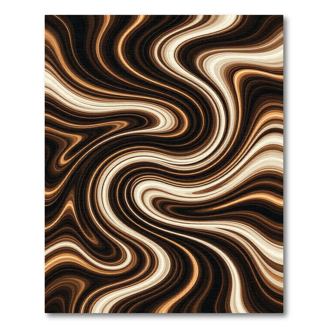 Rich Amber Swirl Marble Rug