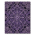 Ornate Lavender Filigree Interlace Medallion Rug