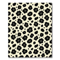Cream Black Floral Spots Rug