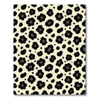 Cream Black Floral Spots Rug