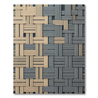 Woven Beige Blue Texture Rug