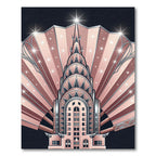 Art Deco Golden Starburst Building Rug