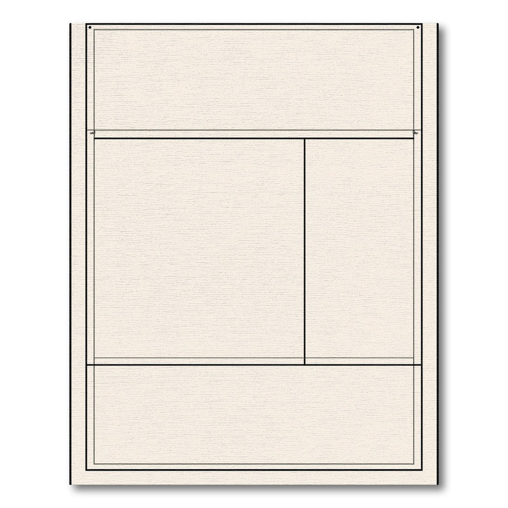 Cream Abstract Geometric Block Rug