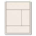 Cream Abstract Geometric Block Rug