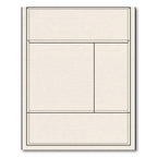 Cream Abstract Geometric Block Rug