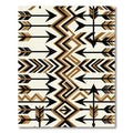 Bold Tribal Arrow Black Gold Rug
