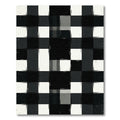 Monochromatic Black and White Buffalo Check Rug