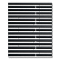 Minimalist Black and White Horizontal Lines Rug