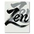 Minimalist Black and Gray Zen Ink Rug
