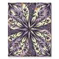 Vintage Lavender Star Floral Medallion Rug
