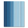 Modern Cobalt and Sky Blue Linear Stripe Rug