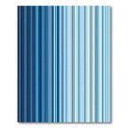 Modern Cobalt and Sky Blue Linear Stripe Rug