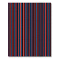 Crimson Navy Vertical Stripe Rug
