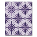 Modern Purple Starry Geometric Symmetry Rug