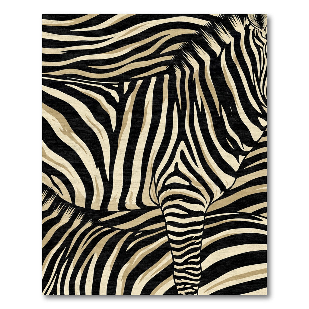 Bold Black And Gold Zebra Stripes Rug