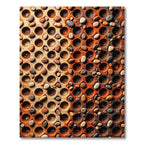 Textured Terracotta Pebbled Gradient Mosaic Rug