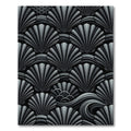 Monochromatic Shell Waves Accordion Arrangement Rug