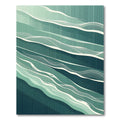 Ethereal Teal Gradient Rolling Wave Rug