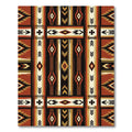 Earthy Bold Southwest Geometric Stripe Rug