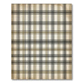 Vintage Beige Plaid Checkered Rug