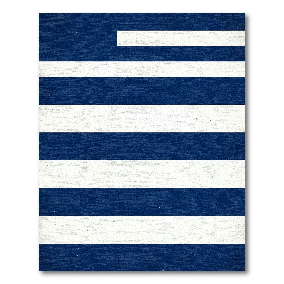 Minimalist Navy Blue Geometric Stripe Rug