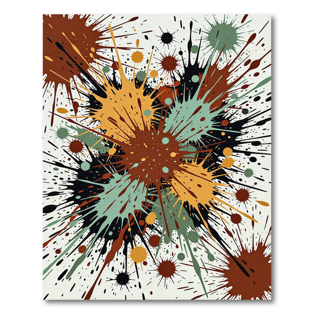 Exploding Splash Paint Art Rug