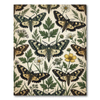 Botanical Moths and Wildflower Meadow Rug
