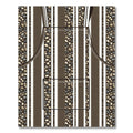 Striped Pebble Mosaic Brown Rug