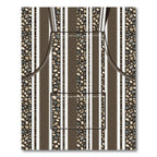Striped Pebble Mosaic Brown Rug