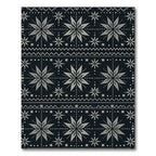 Dark Gray Starburst Geometric Stripe Rug