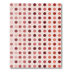 Rosy Pink Polka Dot Grid Rug