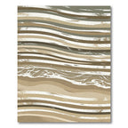 Contemporary Earthy Wavy Line Aesthetic Rug