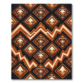 Terracotta Earthy Geometric Desert Diamond Rug