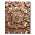 Golden Fan Art Deco Rose Quartz Rug