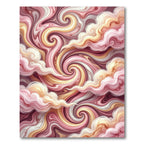Pastel Swirl Cloud Abstract Rug