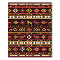 Southwestern Earth Tone Geometric Animal Rug