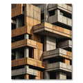 Modern Concrete Brutalist Block Rug