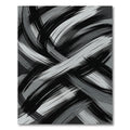 Monochrome Brush Stroke Swirl Rug