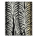 Dramatic Monochrome Tiger Stripe Abstract Rug