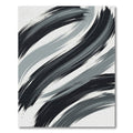 Monochromatic Brush Stroke Abstract Rug