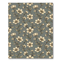 Cream Daisy Floral Scroll Rug