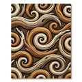 Earthy Swirl Wood Grain Surface Rug