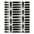 Minimalist Black Ink Brush Stroke Rug