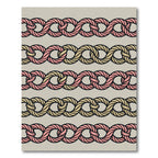 Interlocking Two-Tone Rope Chain Rug