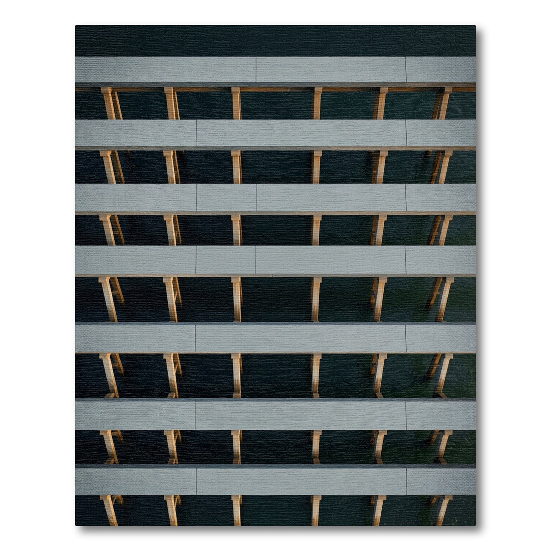 Gray Horizontal Deck Planks Rug