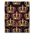 Regal Gold Crown Deep Burgundy Tapestry Rug