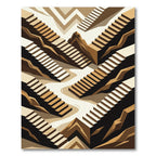 Abstract Terraced Ascent Monochrome Rug