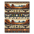 Southwestern Desert Eagle Corn Art Rug