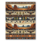 Southwestern Desert Eagle Corn Art Rug
