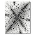 Black and White Abstract Polka Dot Rug